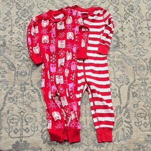 Hanna Andersson Red and White Pajamas Set